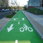 Bild Color Safe grön cykelbana